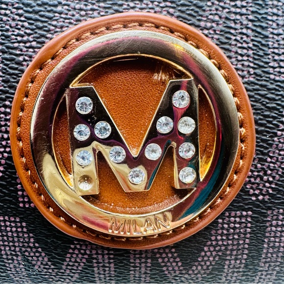 MKF Women PU Leather Shoulder Small Pocketbook Messenger  Black Crossbody Bag - Picture 7 of 7